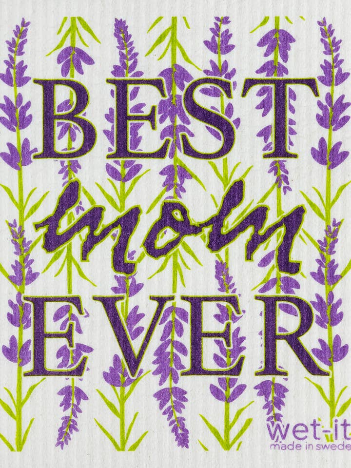 Melhor mãe de todos os tempos 2 pano sueco por atacado de Wet-it!