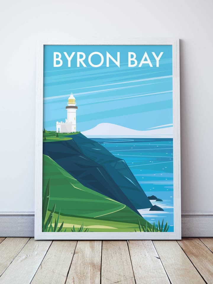 Cape Byron Travel Print for wholesale by Seascape Prints