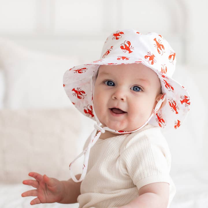 Huggalugs - Wholesale Bucket Hat - Kids - Lobster Bucket Hat UPF 50+ Baby & Toddler