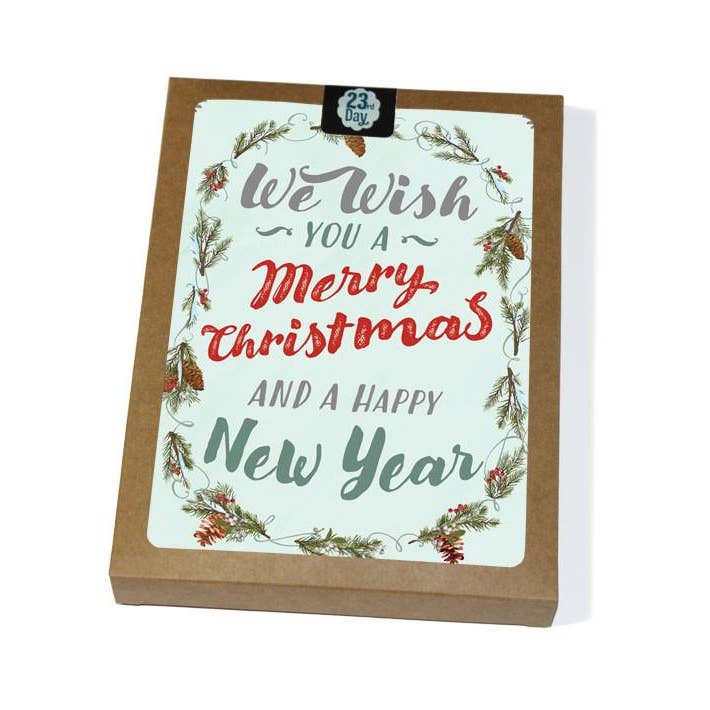 Christmas Pinecones Boxed Card for wholesale by 23rd Day Paper Goods