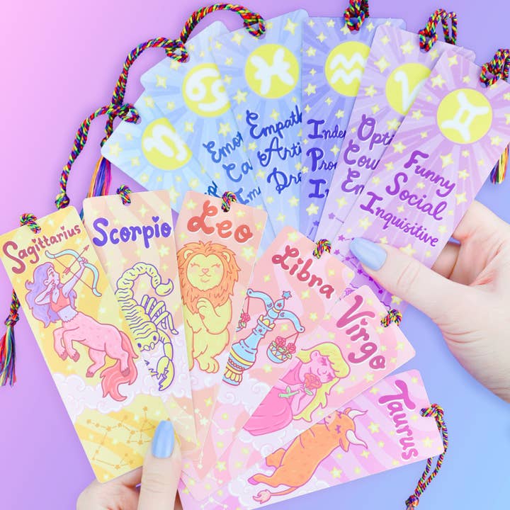 Turtle's Soup - Wholesale Bookmark - Cancer Zodiac Bookish Horoscope Bookmark with Tassel