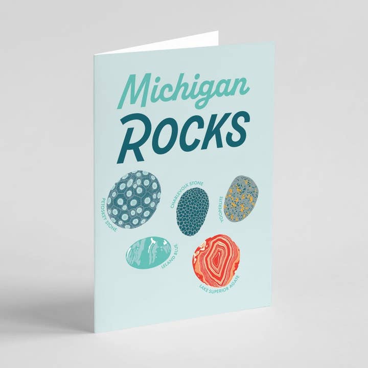 Michigan Rocks Grußkarte für den Großhandel von Byway Press