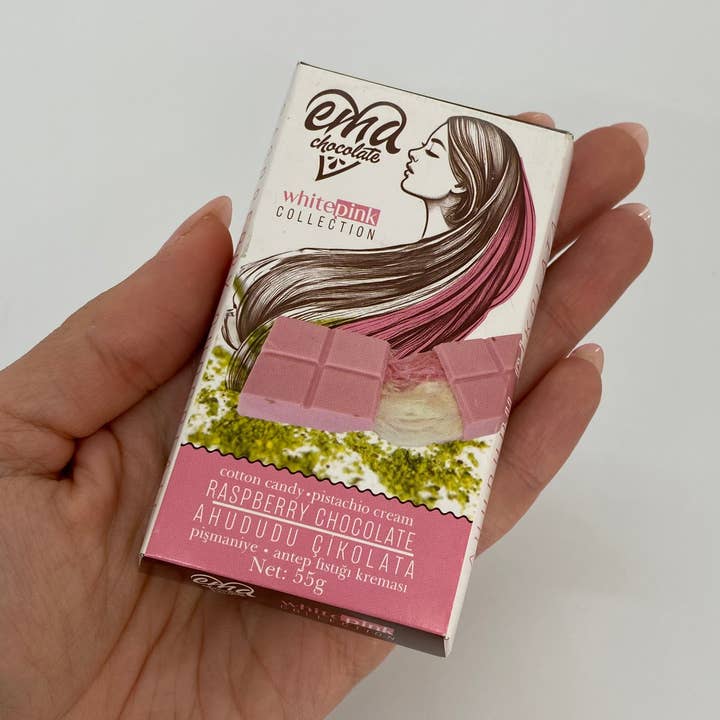 Angel Hair Raspberry Chocolate Pistachio Cotton Candy 55g for wholesale by Aladdin