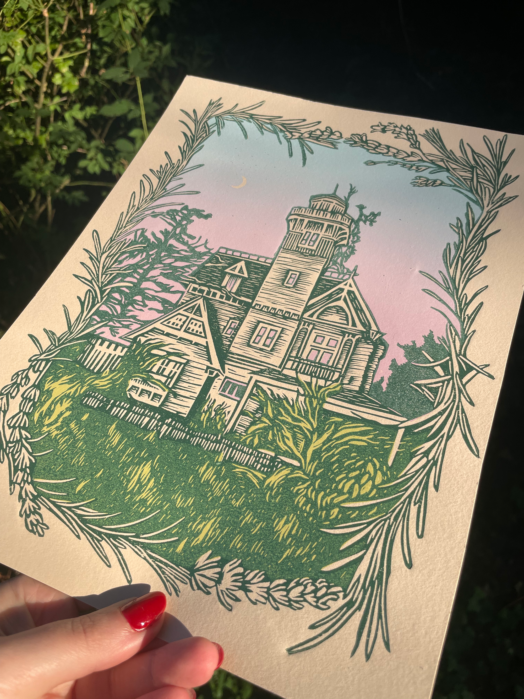 Augury Press - Wholesale Kunstprint - Praktische magische linosnede print4