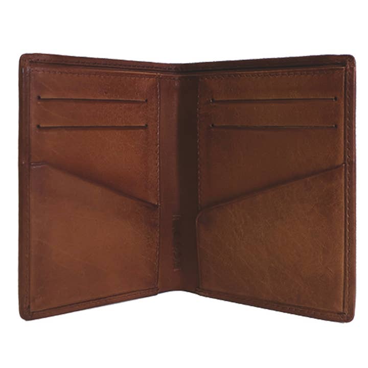 Boconi Full Grain Leather North/South Front Pocket Wallet for wholesale by Boconi Bags & Leather Accessories