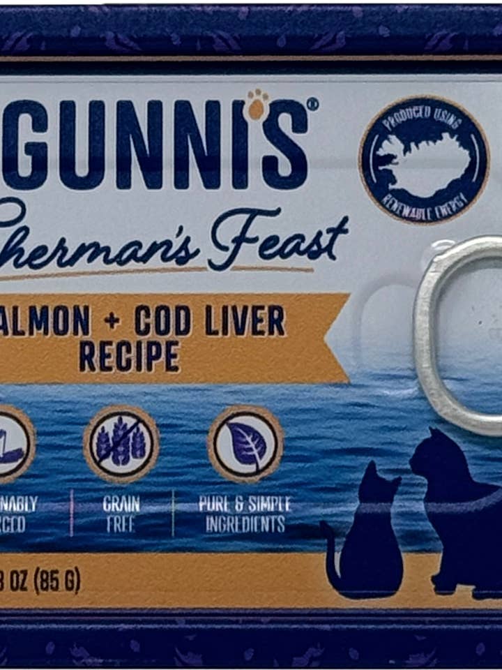 SALMON & COD LIVER RECIPE FOOD TOPPER FOR CATS for wholesale by Gunni's Pet