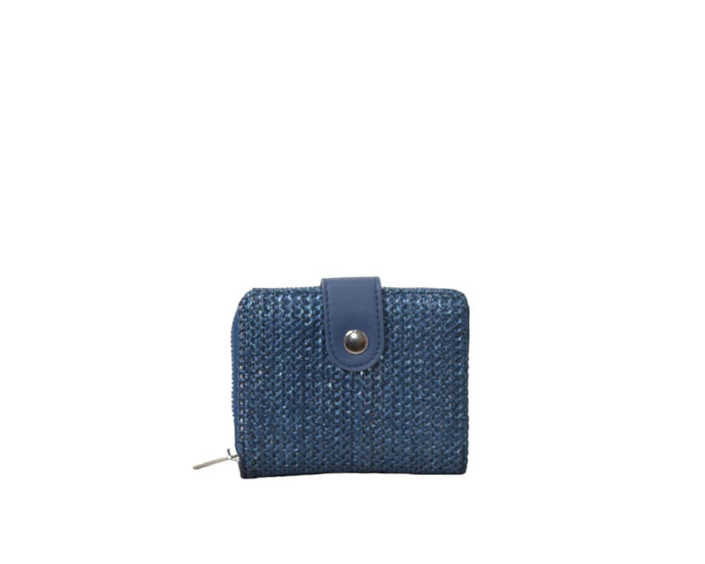 MIA LAROUGE - Wholesale Wallet - Women's - WOMEN'S WALLET, WITH FLAP. RAFFIA MATERIAL.17