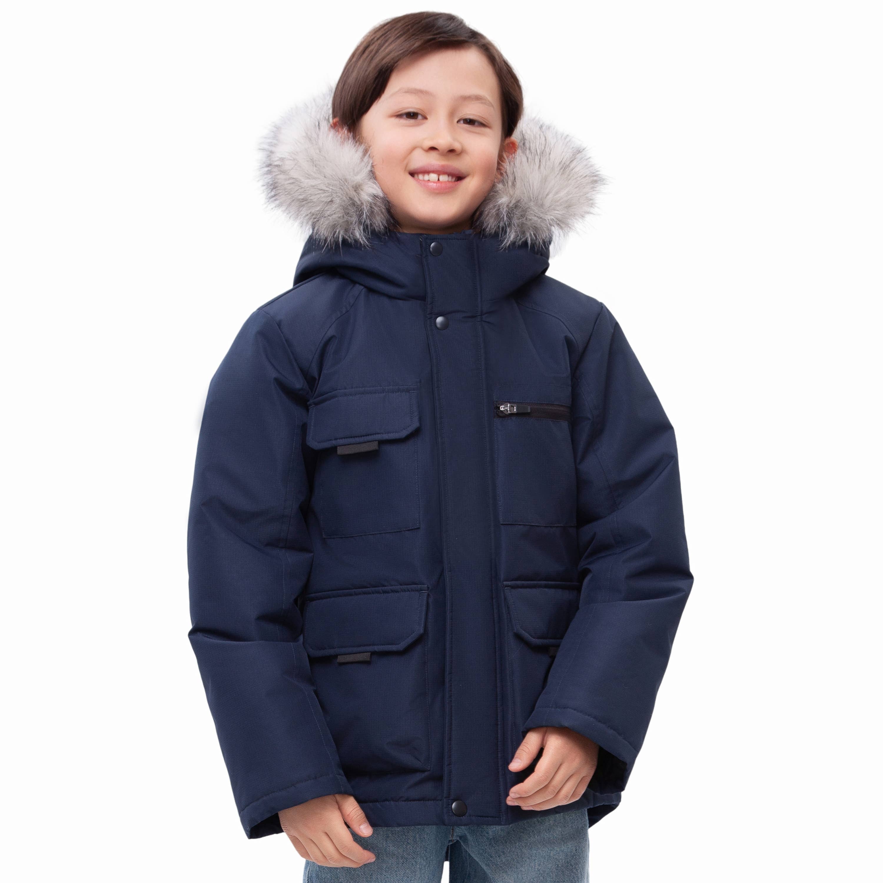 Rokka & Rolla - Wholesale Parka - Kids - Boys' Ripstop Parka Jacket Fleece Lined Winter Coat12
