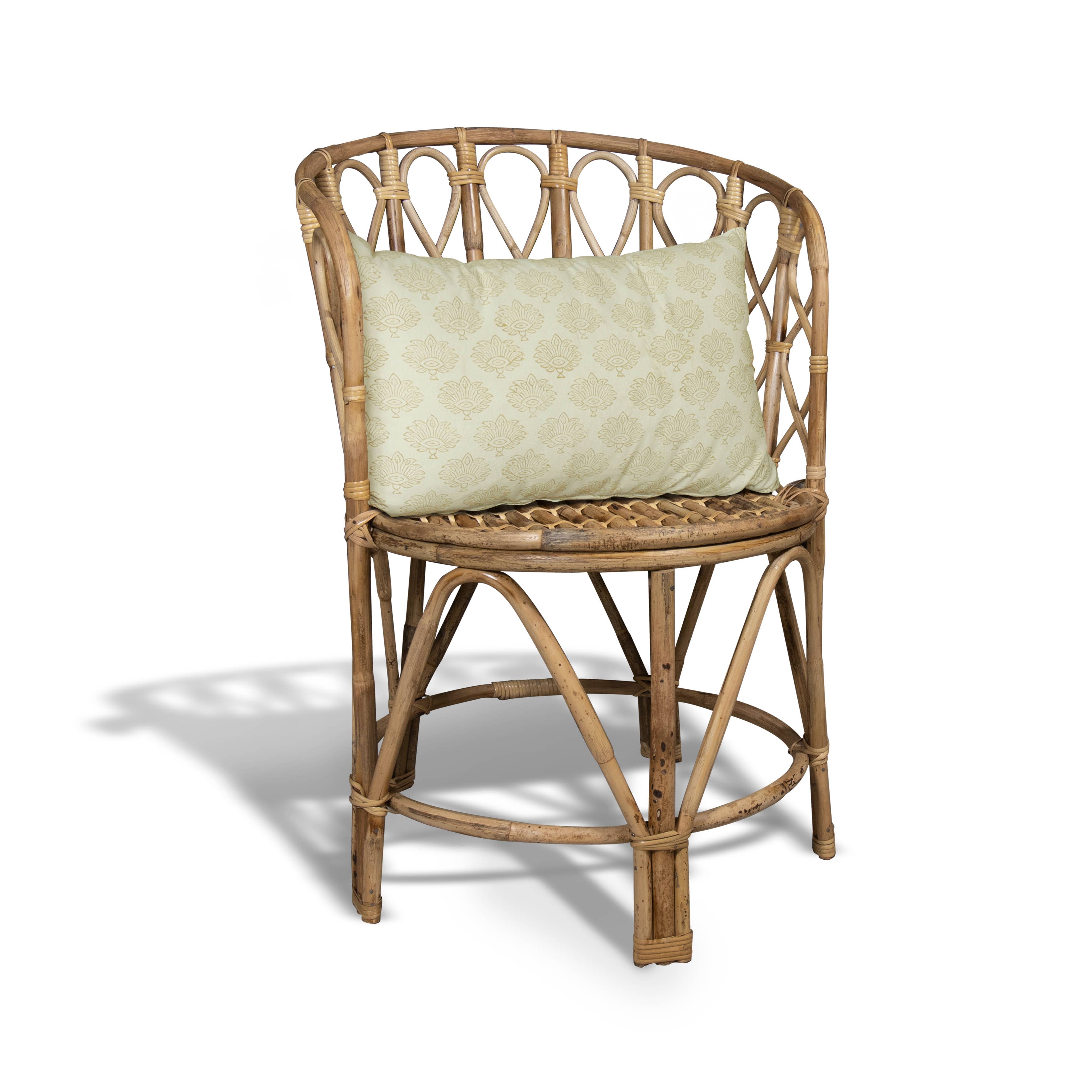 Now's Home - Wholesale Chair - HAND WOVEN RATTAN ARMCHAIR 56X54X77CM +KATAVI CUSHION