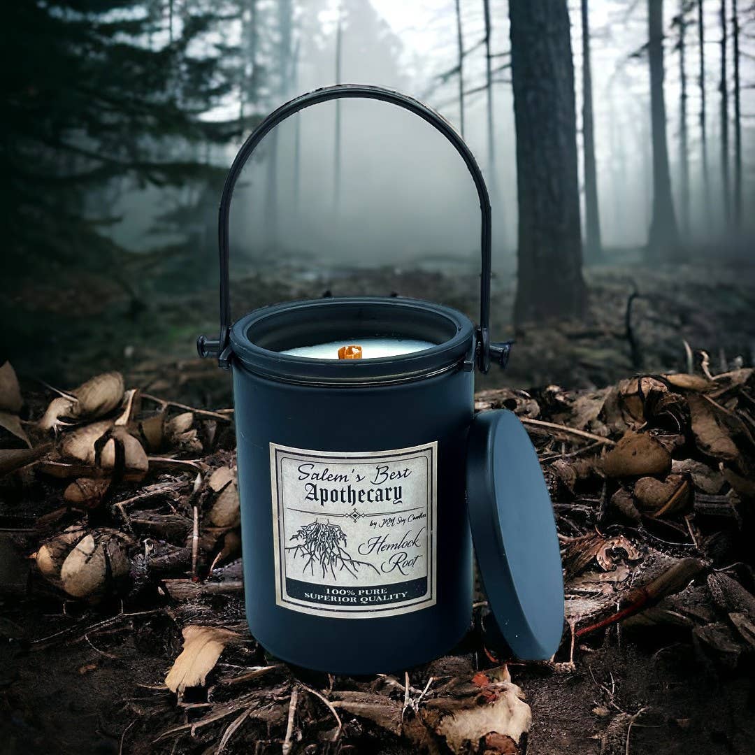 JKM Soy Candles - Wholesale Jar/Filled Candle - Hemlock Root - Salem’s Best Apothecary