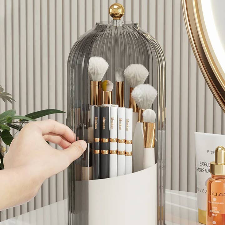 BRECK + FOX - Wholesale Makeup Storage Box - Rotating Acrylic Cosmetics Organizer