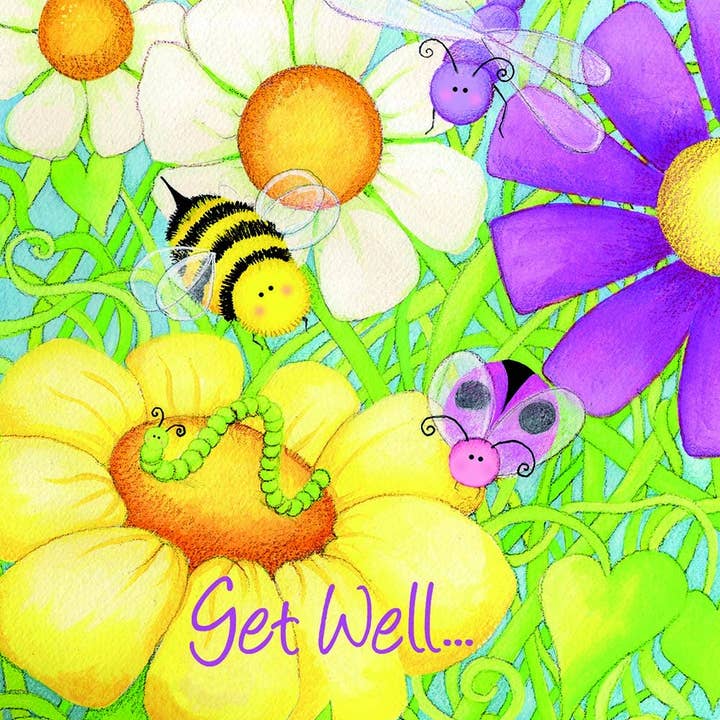 Legacy - Wholesale Get Well Card - Caterpillar and Bee - Faith Get Well Card