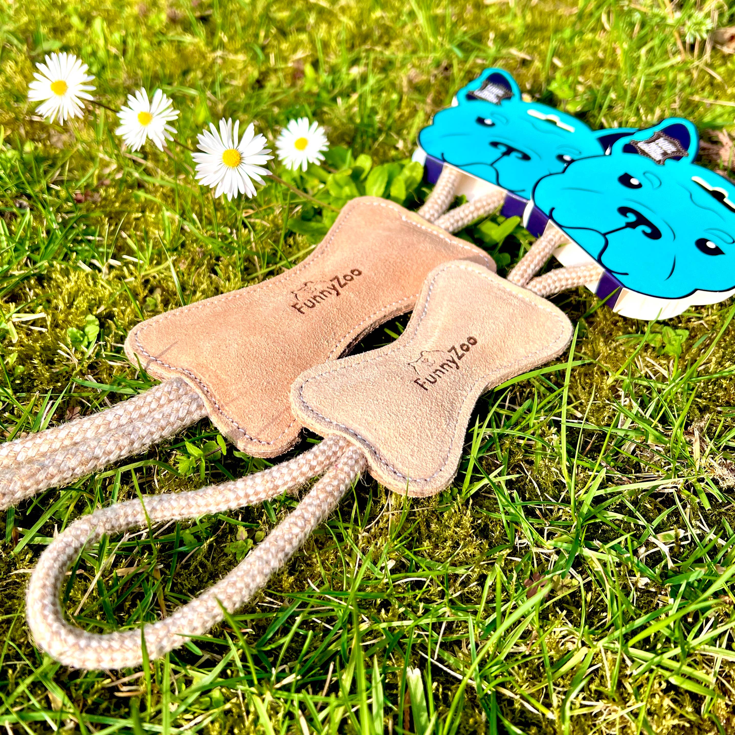 Funny Zoo - Wholesale Pet Rope Toy - Dog - Natural toy for dogs Ossicino in suede3