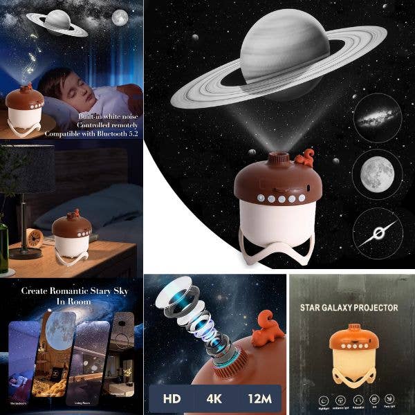 St. Louis Wholesale LLC - Wholesale Night Light - Kids & Baby - The Acorn Projector - Star Galaxy Nightlight Projector