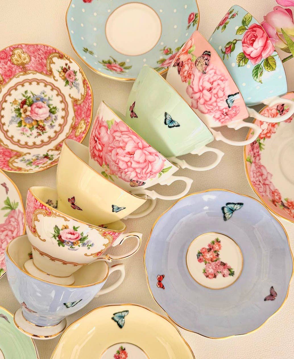 All Little Cute Things - Wholesale Tea set - Mix and Match teacups for Tea party, Catering, Event Planner2