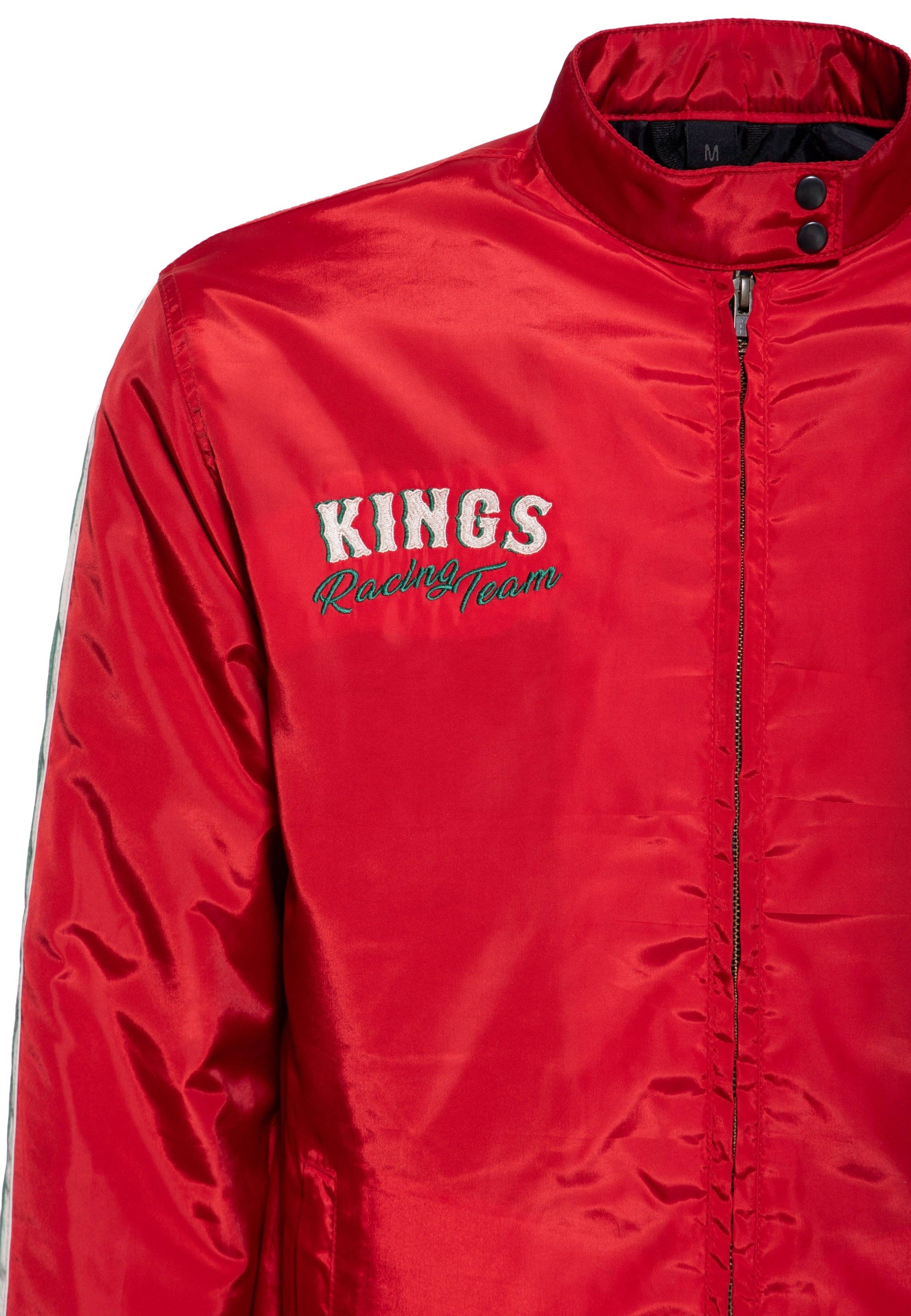 red Racing Jacket "Speedway Kings" for wholesale on Faire5