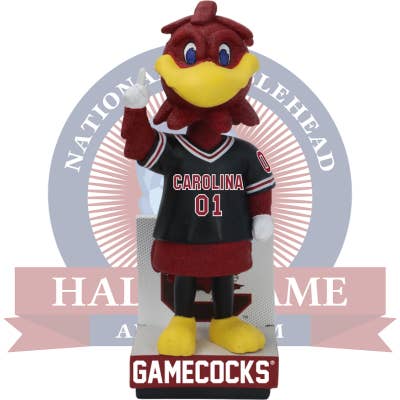 Muñeco cabezón del gallo mascota engreído de los Gamecocks de Carolina del Sur para venta al por mayor de National Bobblehead Hall of Fame and Museum