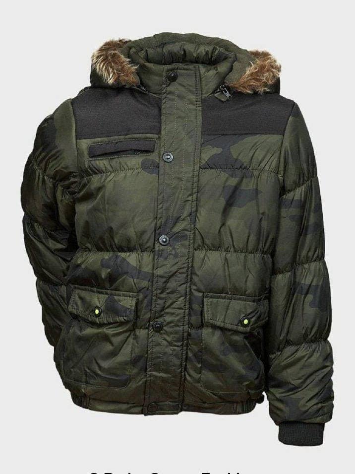 Minoti - Puffa-jas met camouflageprint voor jongens voor wholesale door De La Creme Fashions