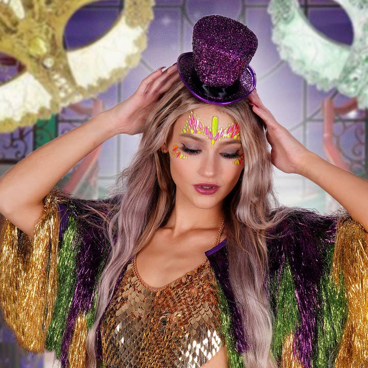 Western Fashion - Wholesale Party Hat/Crown - Leprechaun Mini Shiny Hat