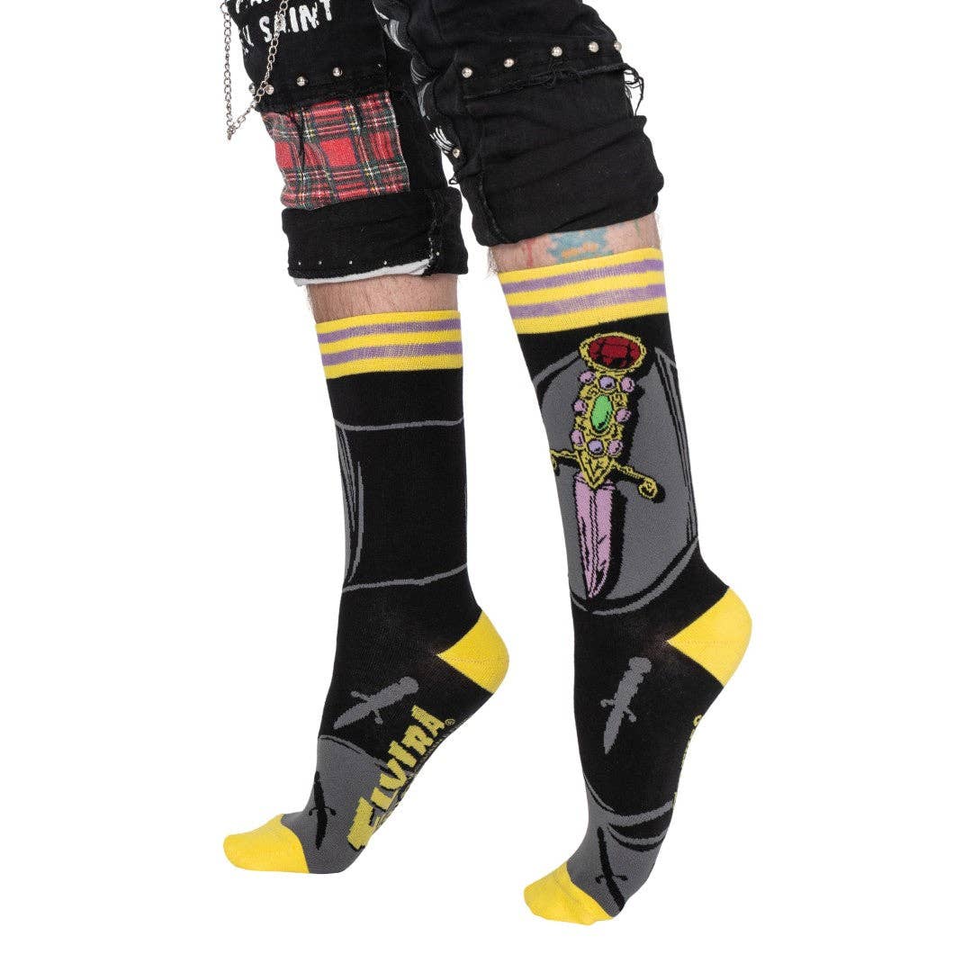 FootClothes LLC - Wholesale Socks - Unisex - Elvira I Cut You Crew Socks4