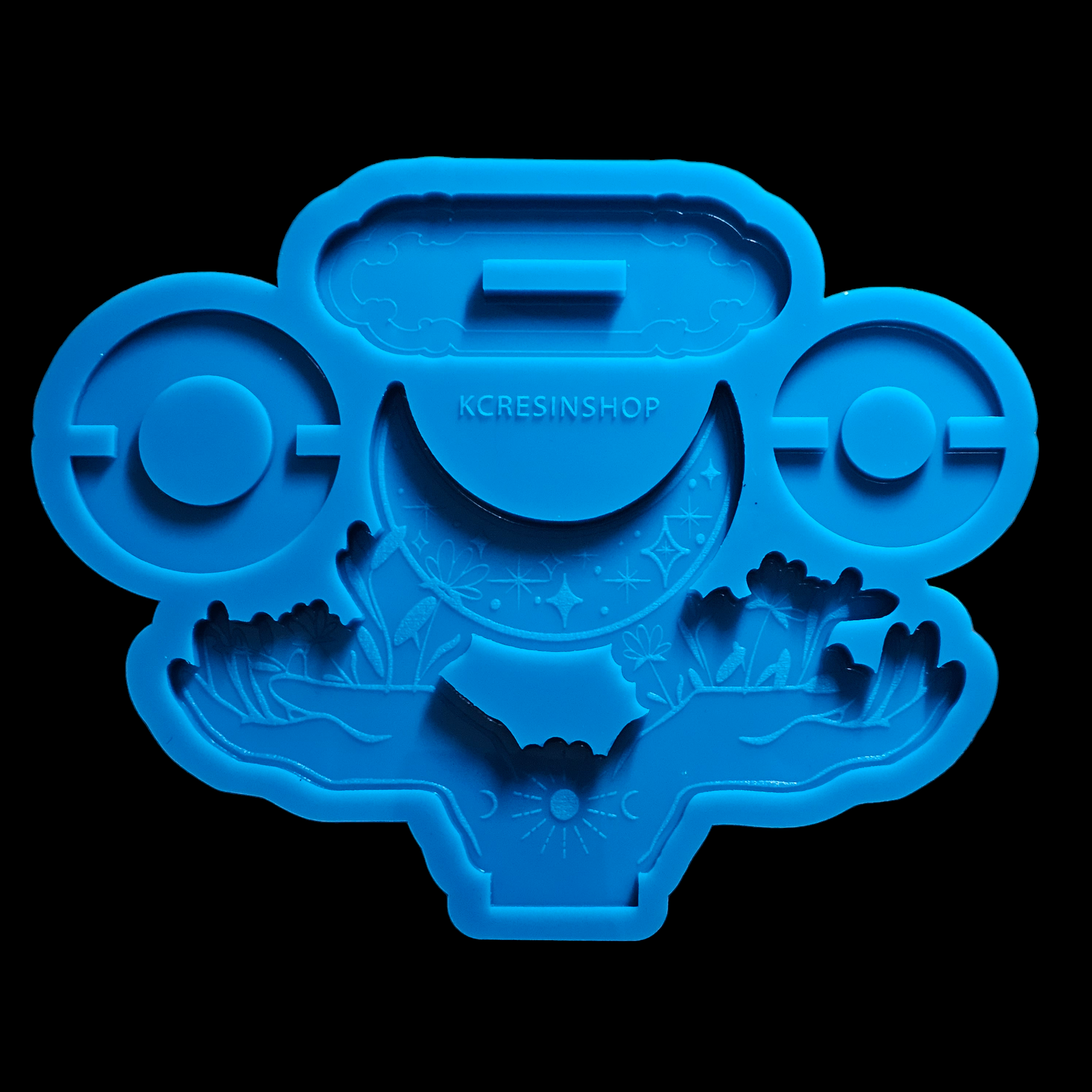 KCRESINSHOP - Wholesale Craft Supplies - Hands and Moon Sphere Holder Mold1