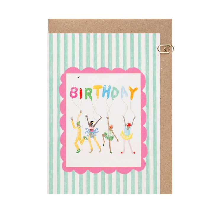 Candy Stripe Birthday Card for wholesale by Meloo