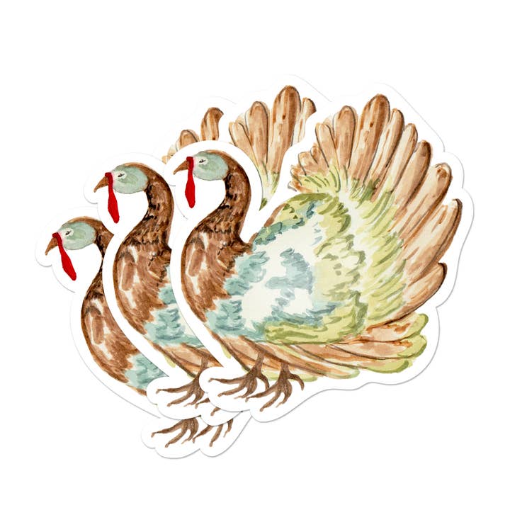 Colorful Turkey Place Cards | Set of 8 for wholesale by Ellen Davis Creative