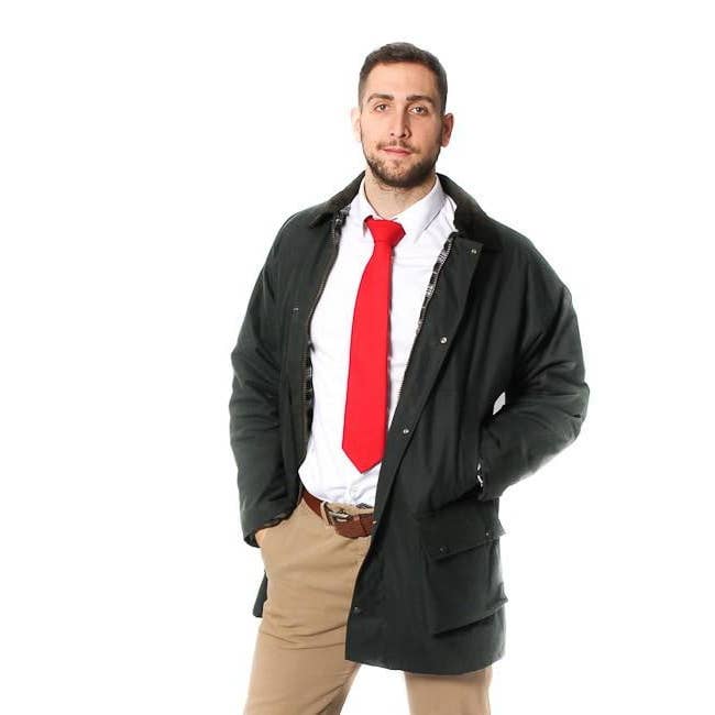The Scotland Kilt Company – wholesale Jacket – Men's – Mens Cotton Wax Padded Jacket - Olive Green