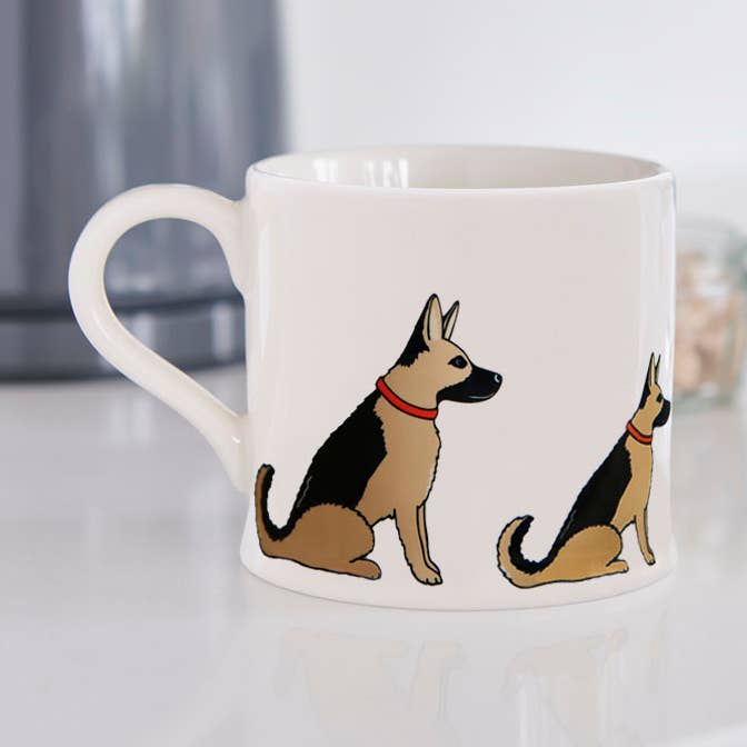 Mug pour chien Mischievous Mutts - Berger allemand pour la vente par Sweet William Designs