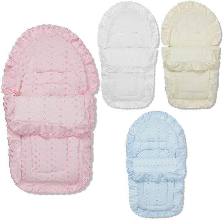 For Your Little One – wholesale Car seat cover – Kids & baby – Broderie Anglaise Car Seat Footmuff / Cosy Toes Compatible with ABC Design