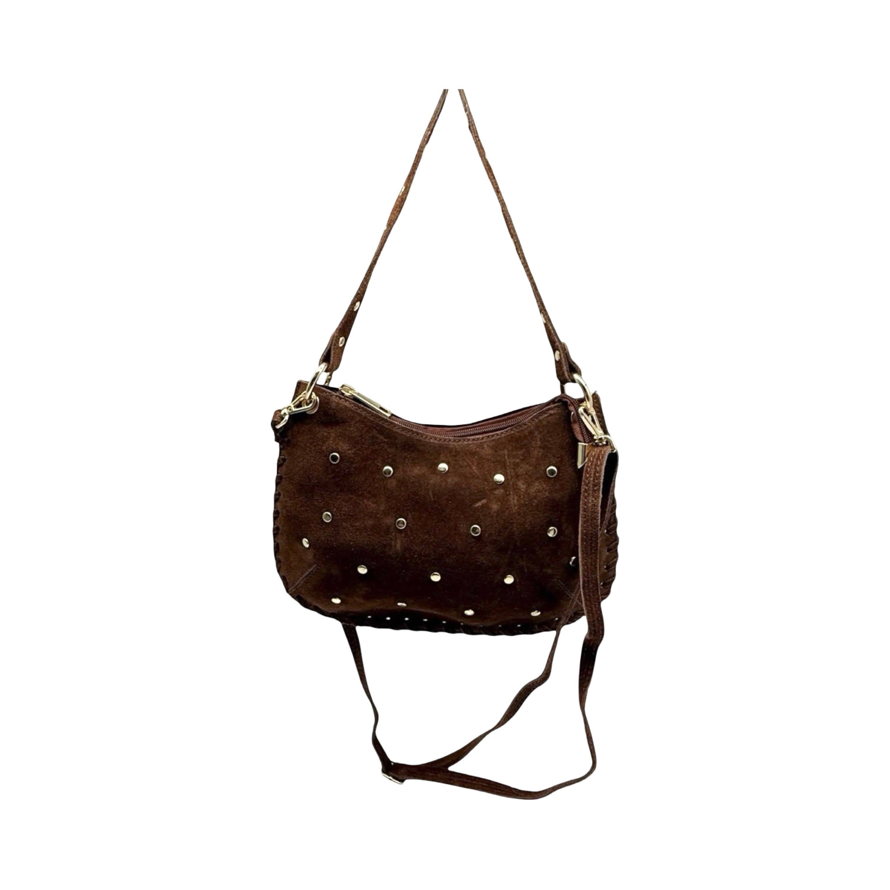 Louisa lee - Wholesale Shoulder Bag - Women's - STUDDED SUEDE LEATHER BAG LOANA6