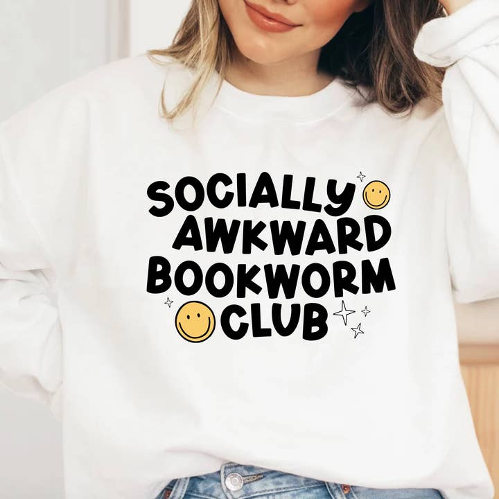 Socially Awkward Bookworm Club for wholesale by Apparelbynandt