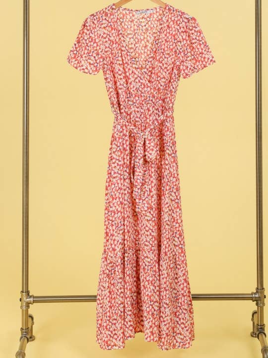 1923 Printed long dress for wholesale by LORIANE