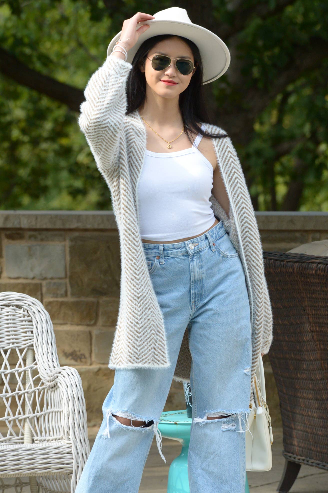 ESLEY - Wholesale Cardigan - Women's - 52319TJY- Vintage Loose Cardigan Sweater5