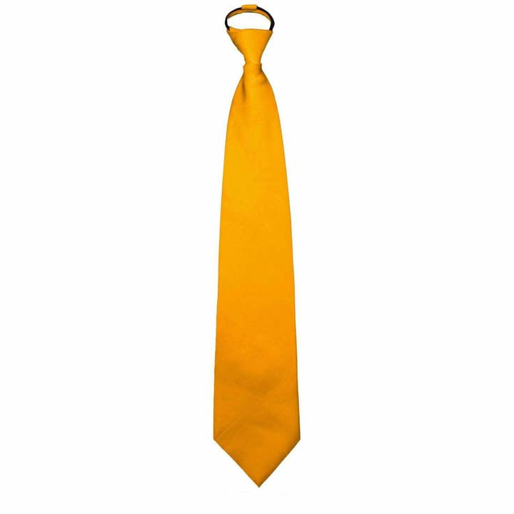 Dubal Brothers - Wholesale Necktie - Men's - Vittorio Farina Solid Satin Zipper Necktie by Classy Cufflinks