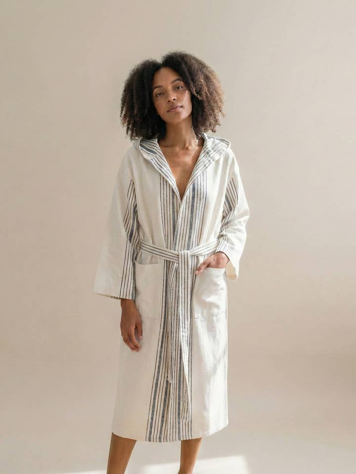 Kikoya - Vendita all'ingrosso Vestaglia - Donna - Accappatoio in cotone turco leggero ad asciugatura rapida per resort8