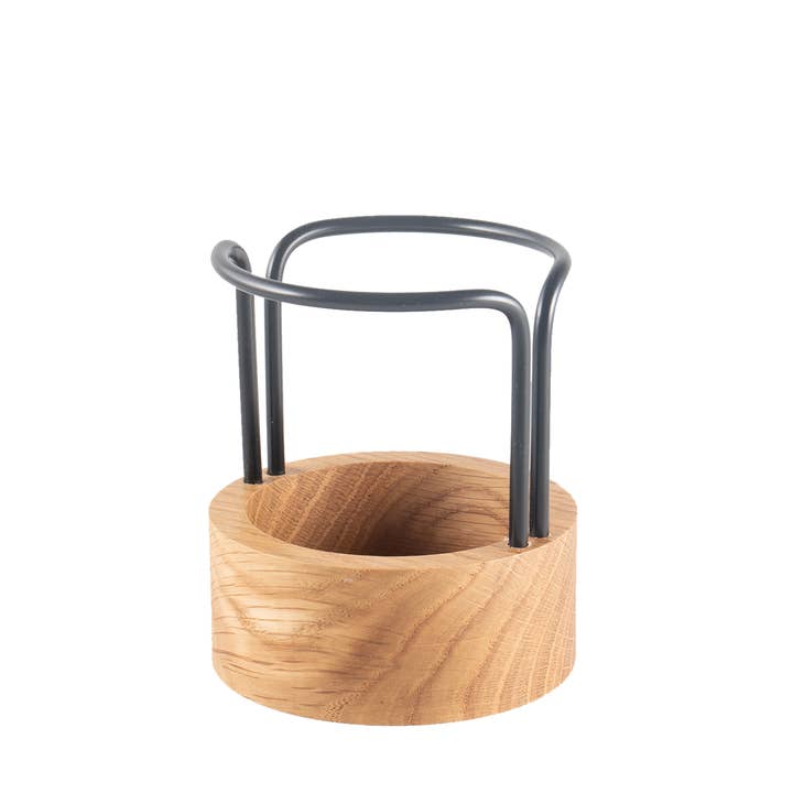 PEN-UP Pencil Holder - Oak/Black for wholesale by dot aaarhus ApS