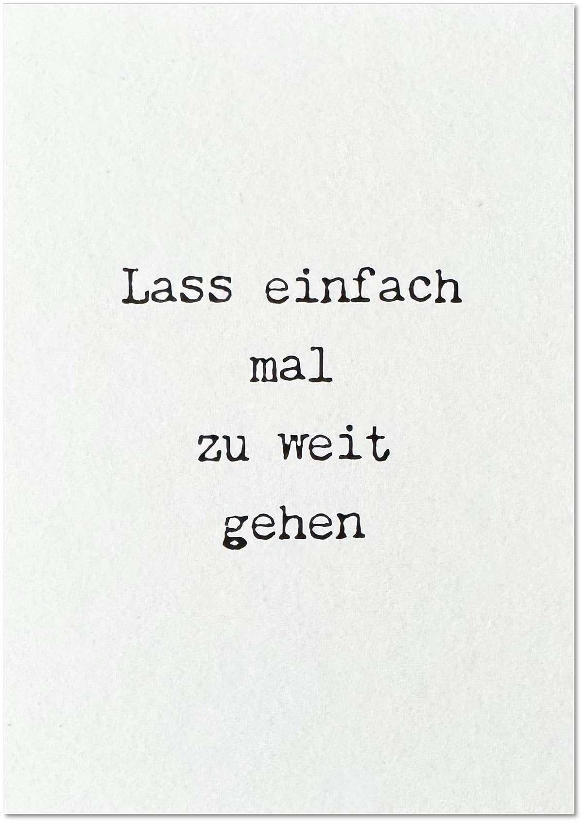 KEITCARDS - Wholesale Ansichtkaart - te ver gaan0