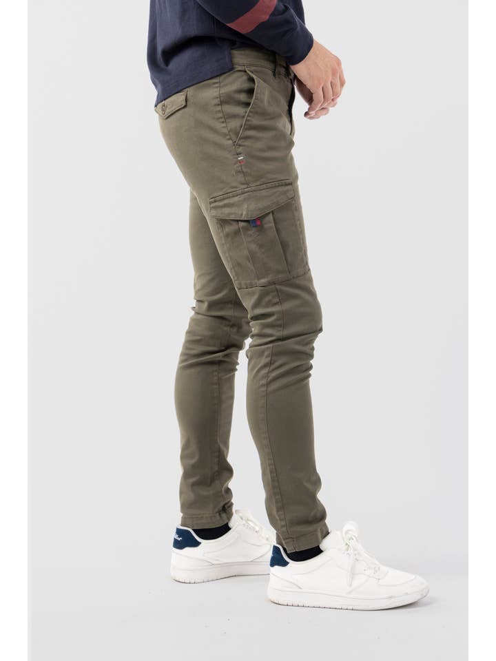 williot - Wholesale Broek - Heren - Kaki cargobroek3