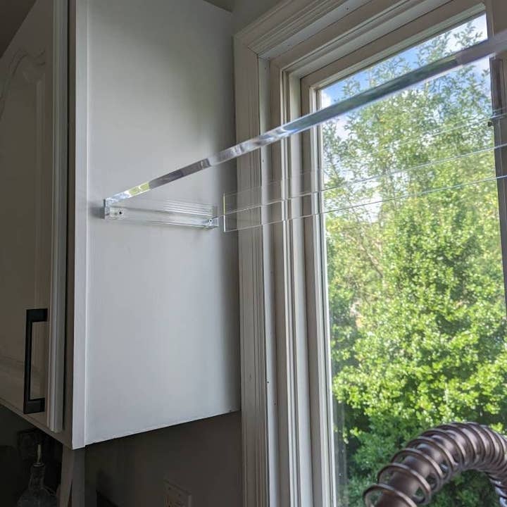 Plasticmart - Wholesale Wall Mounted Shelf - Acrylic Window Shelves 36" long