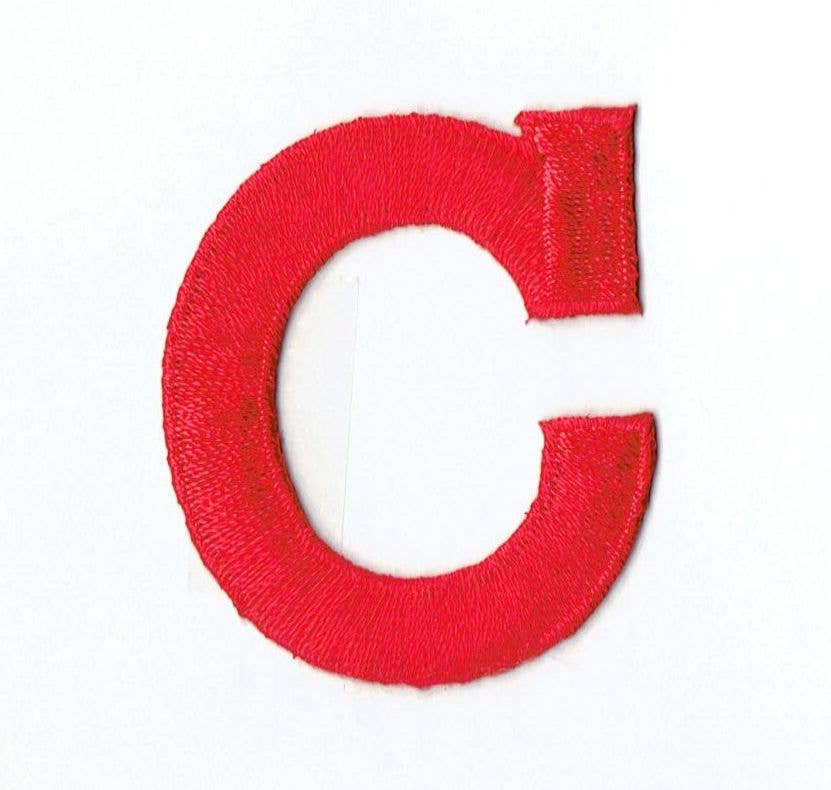 Wholesale Applique - Wholesale Patch - 2” Alphabet Red Letters - Block Style2