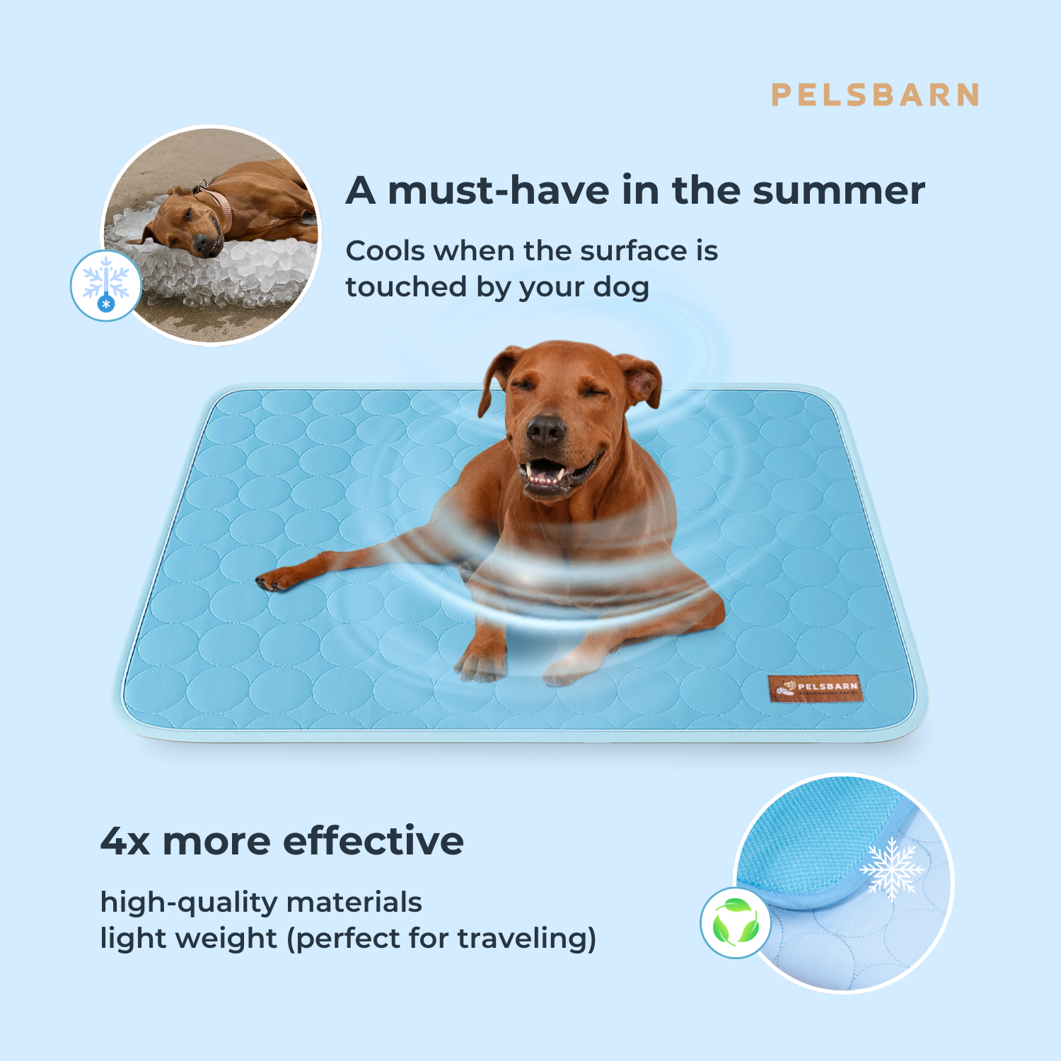 Pelsbarn - Wholesale Pet Bed - Dog - Natural Cooling Mat - Pelsbarn helps shelter dogs!4