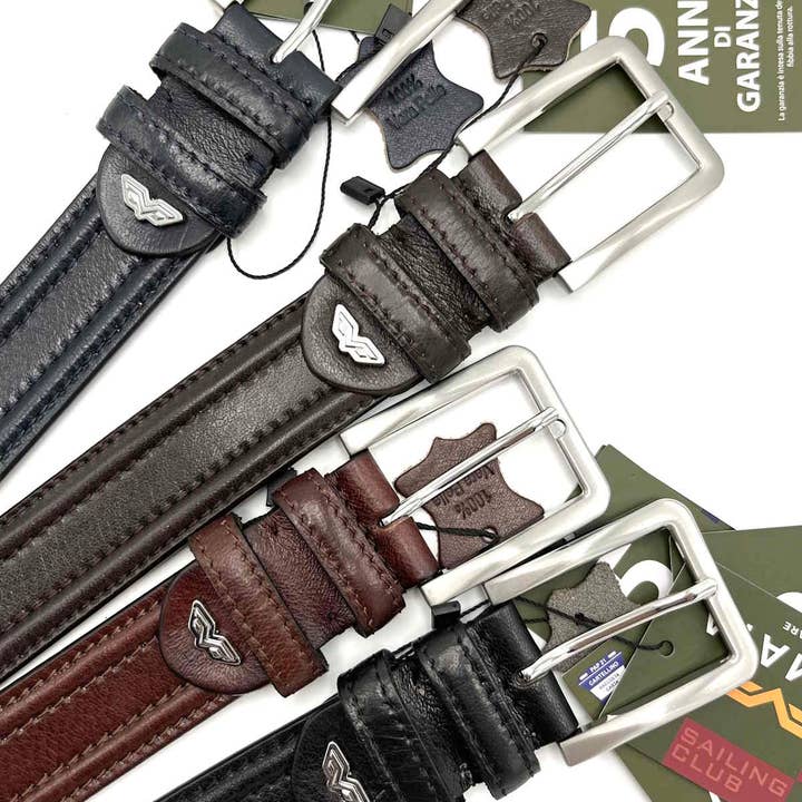 Suie Valentini srl - Wholesale Belt - Unisex - Genuine leather belt, Armata di mare, art. IDK576/35.425