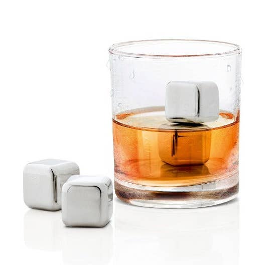 Stainless Steel Ice Cubes - Set of 4 for wholesale by blomus
