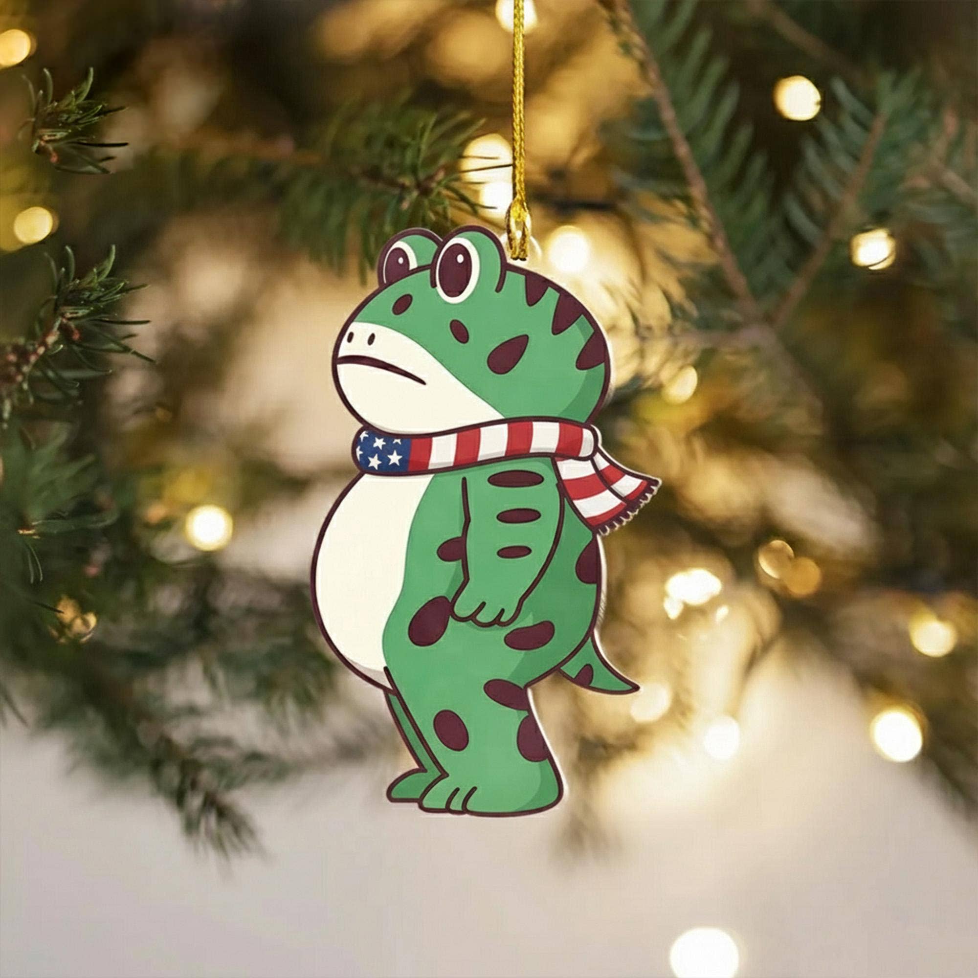 Embrova – Ornamento por atacado – Ornamento de Acrílico Sapo de Portland, Decoração de Ornamento Meme de Sapo1