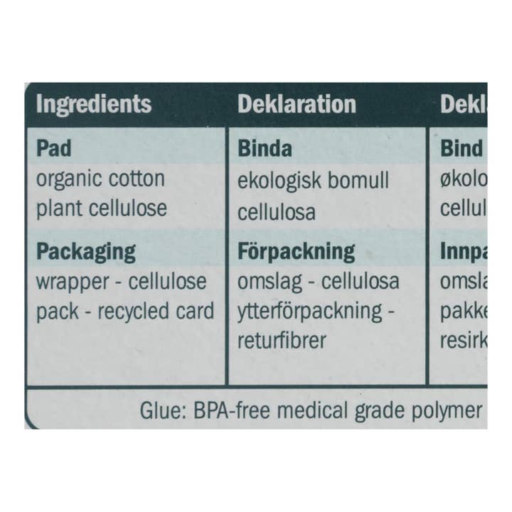 Everyday Supply Co - Wholesale Period Underwear - Women's - Natracare Organic Cotton Long Pads with Wings - 10 Pack1