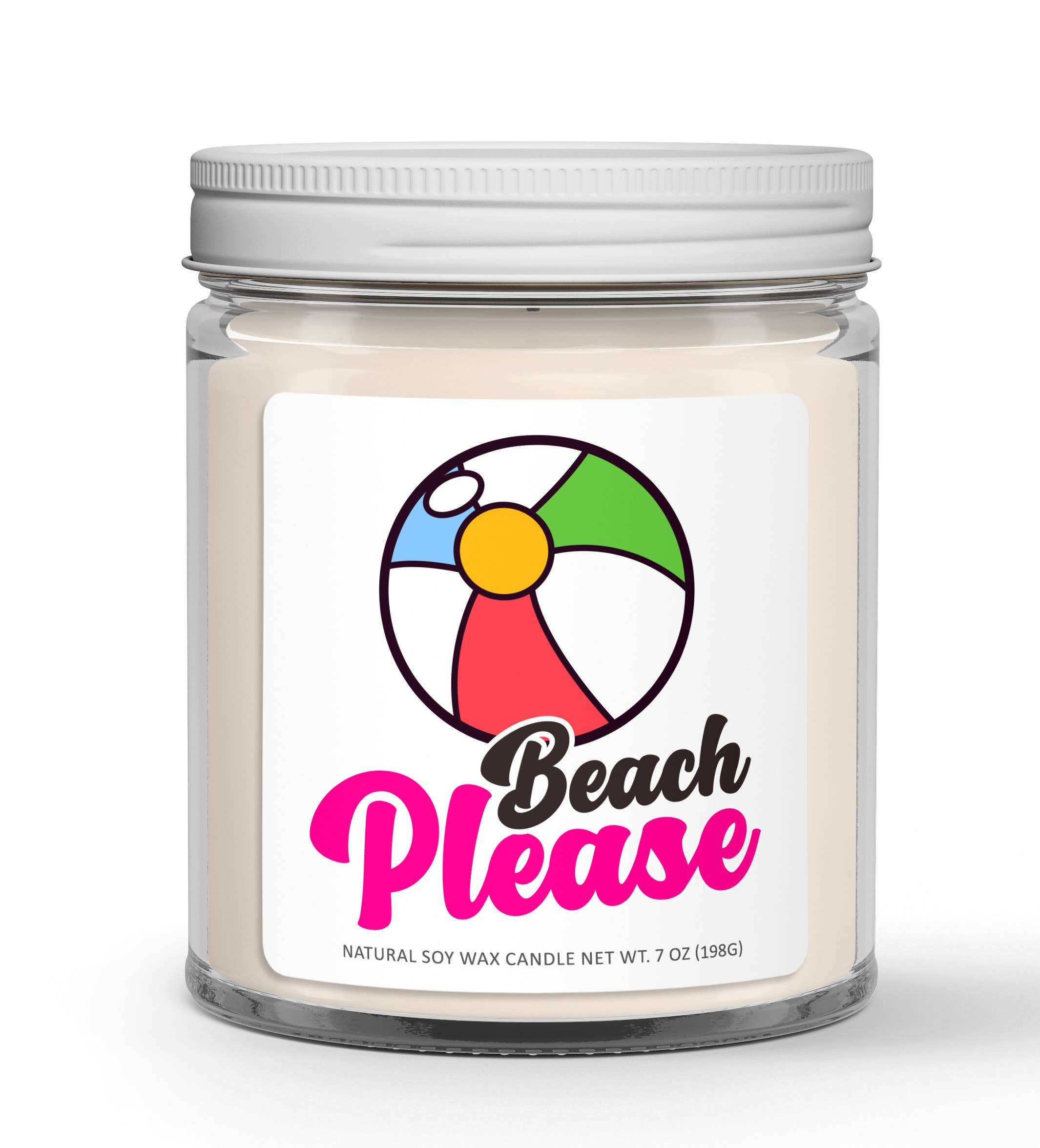 Wi-Wear - Wholesale Jar/Filled Candle - Beach Please Soy Candle - Beach & Summer Candle1
