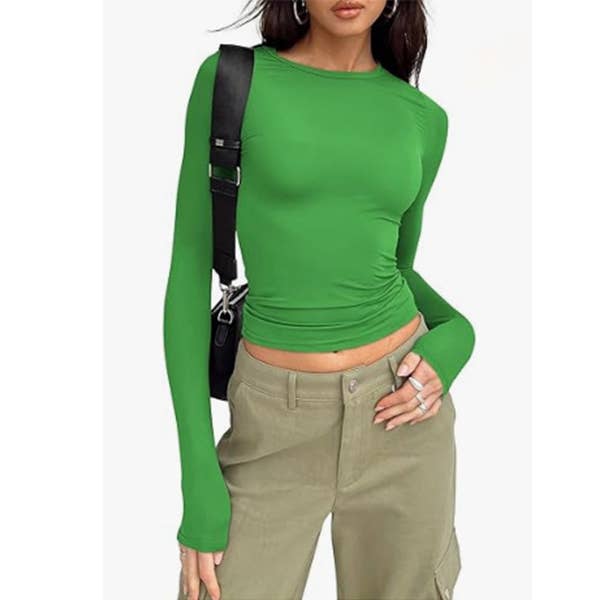 Hope & Sunshine – wholesale T-shirt (utan tryck) – Dam – 43 Färger Solid Slim Topp15