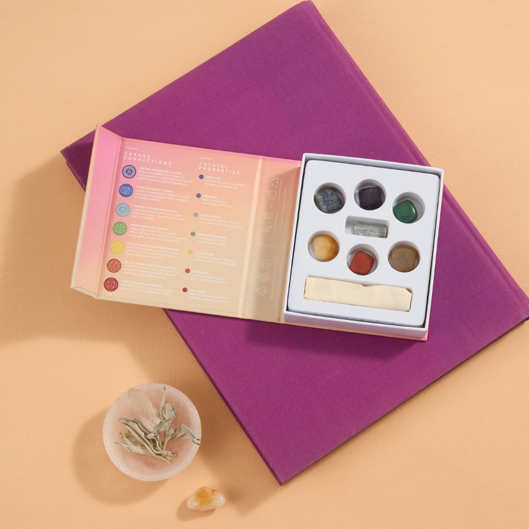 GeoCentral - Wholesale Spiritual Stone/Crystal - Chakra Stones Boxed Crystal Collection1