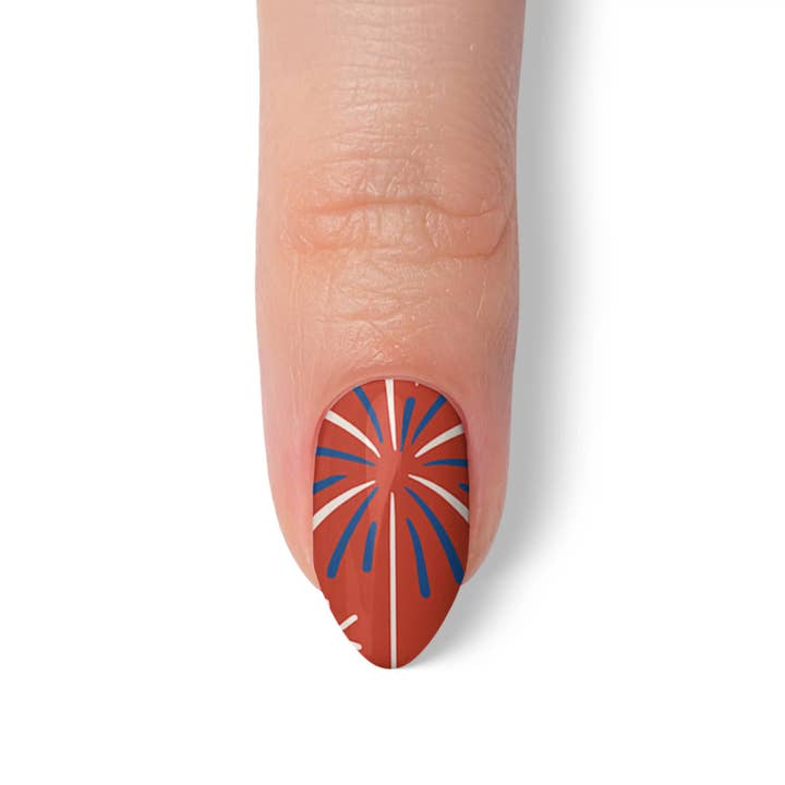 FYNE BODY - Wholesale Press-on/fake nails - Glitter Beam 4th of July Press-On Nails10